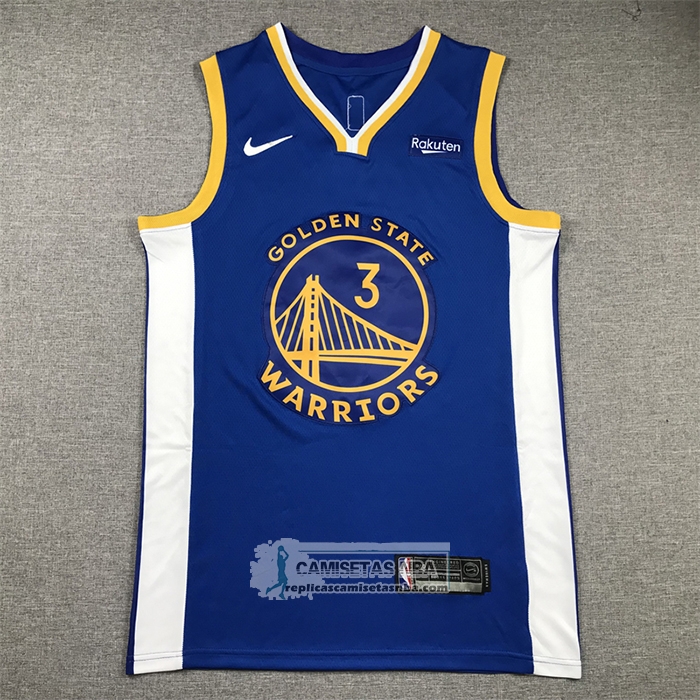 Camiseta Golden State Warriors Jordan Poole NO 3 Icon 2022-23 Azul